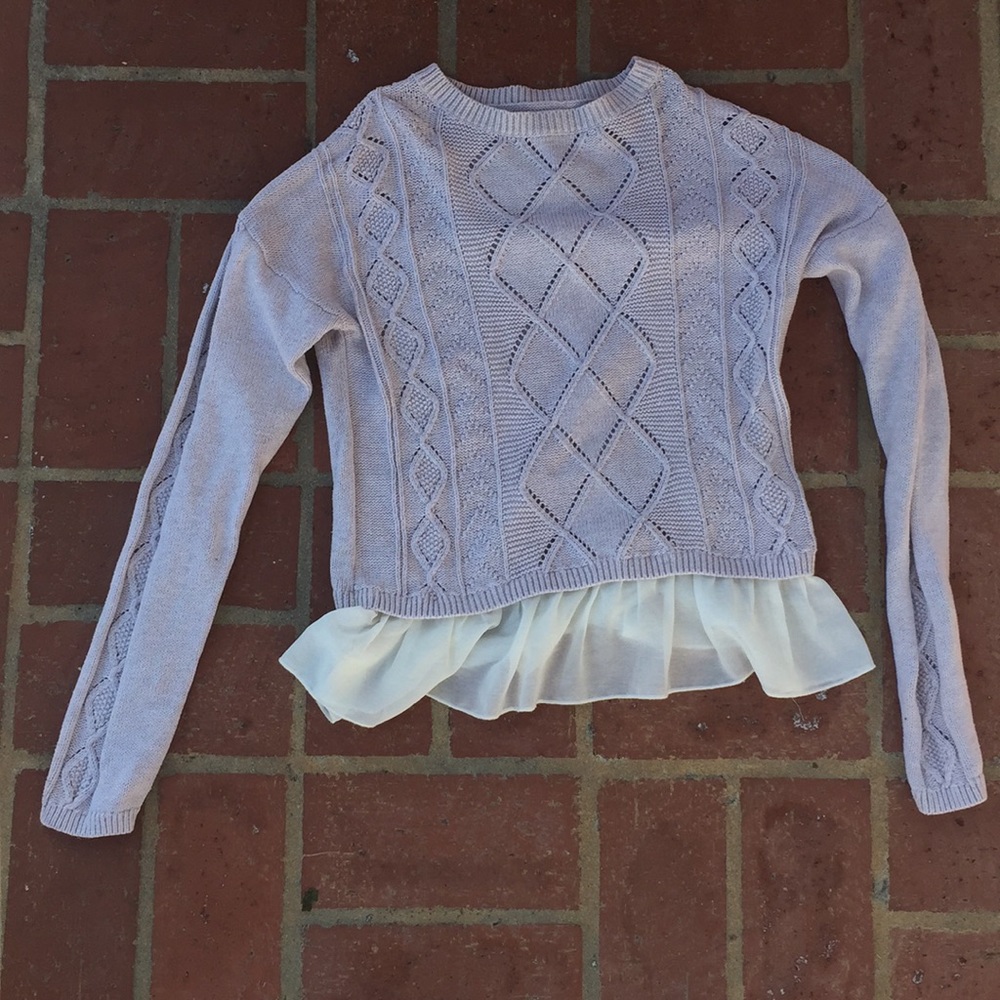 Lace long sleeve top